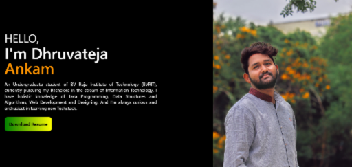 Portfolio Dhruvateja Ankam